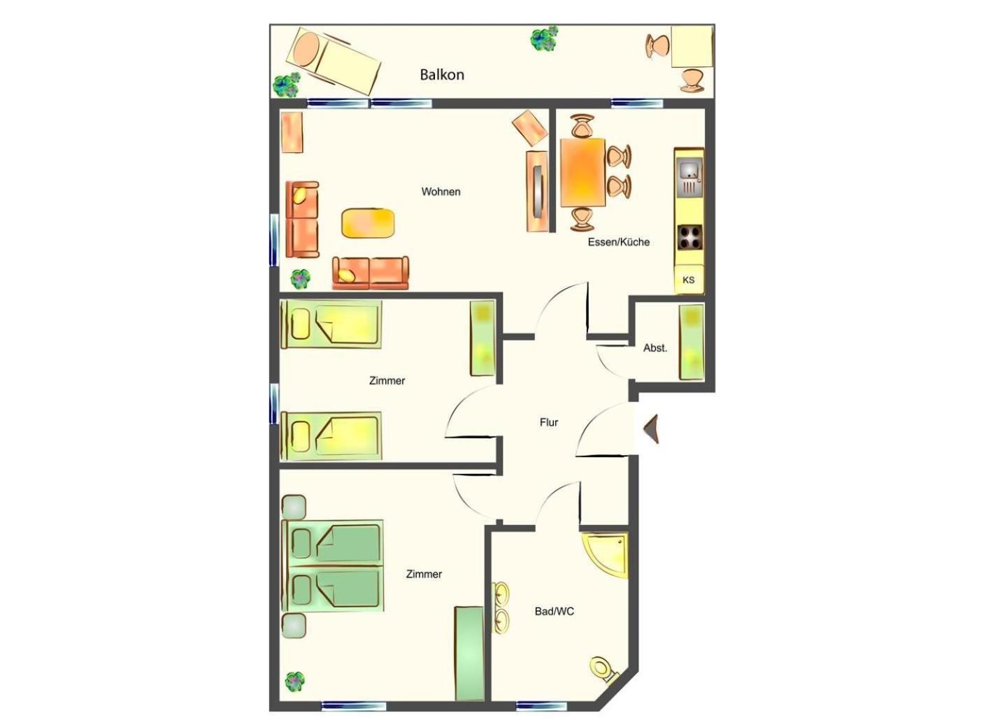 Haus Triade Ferienwohnung Triade 3 Zinnowitz Eksteriør billede